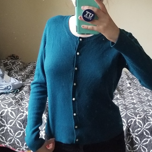 CB Design Teal sweater - Picture 4 of 4